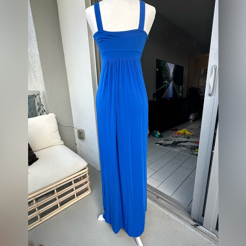 Elegant Blue Maxi Dress - Picture 2 of 2